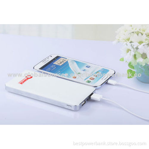 Portable Universal 12,800mAh Power Bank, Dual USB, Class A Lithium Polymer High Capacity Power Bank